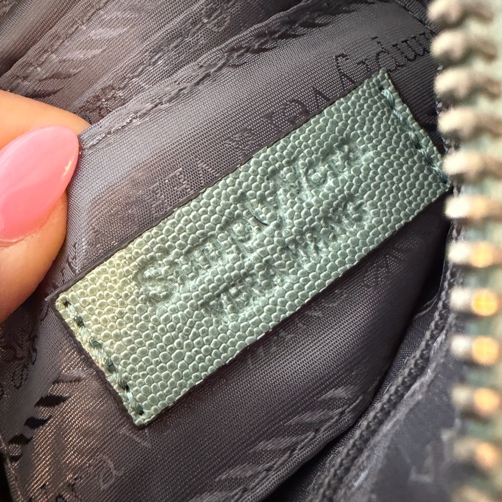 Simply Vera Vera Wang Mint Green Zip Top Clutch - Picture 9 of 14